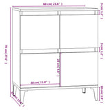 Sideboard White 60x35x70 cm Engineered Wood 821164