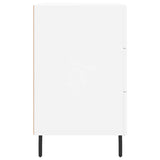 Bedside Cabinet White 40x40x66 cm Engineered Wood 827676