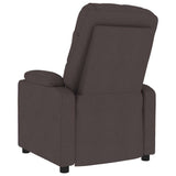 Massage Chair Dark Brown Fabric 339097