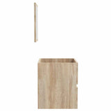 Bathroom Cabinet with Mirror Sonoma Oak Engineered Wood 804866