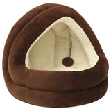 Cat Bed 50x50x45 cm Brown and Cream 171400
