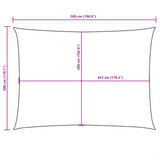 Sunshade Sail Oxford Fabric Rectangular 3x5 m Cream 135212