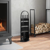 5 Piece Fireplace Tool Set 23x15x66 cm Steel 156374
