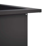 Fire Pit Ring Black 80 x 80 x 25 cm Steel 8012620