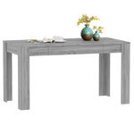 ZNTS Dining Table Grey Sonoma 140x74.5x76 cm Engineered Wood 815199