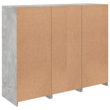 Sideboards with LED Lights 3 pcs Concrete Grey Engineered Wood 3209124