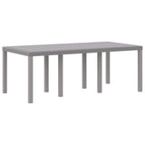Garden Dining Set 7 pcs Light Grey Polypropylene 3378729