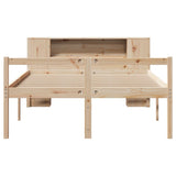 Bookcase Bed without Mattress 120x200 cm Solid Wood Pine 3321967