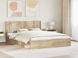 Bed Frame with Storage and Headboard 3 pcs Engineered Wood 3413831