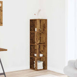 Corner Cabinet Old Wood 33x33x132 cm Engineered Wood 856722