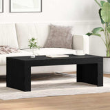 Coffee Table Black Oak 102 x 50 x 35 cm Engineered Wood 862072