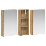 Bathroom Cabinet Set 3 pcs 80 x 10.5 x 50 cm Engineered wood 3403655