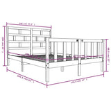 3101348 Bed Frame without Mattress Solid Wood 140x200 cm