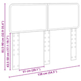 Headboard Concrete Grey Engineered wood 888554