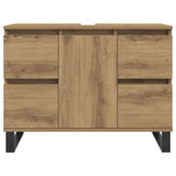 Bathroom Sink Cabinet Artisan Oak 80x33x60 cm Engineered Wood 857239