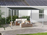 3 x 3 Mobile Pergola Kit, Portable Garden Gazebo with Wheels, Sandbags, Steel Frame, UV-Resistant T3398P317587