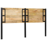 Headboard 180 cm Solid Wood Mango and Iron 4017555
