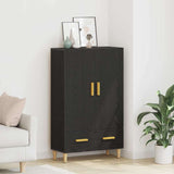 Highboard Black Oak 70 x 31 x 115 cm Engineered Wood 862763