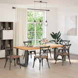 Dining Table Legs T-Shaped 2 pcs Anthracite 70x35x cm Steel 4013058