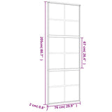 Sliding Door Gold 76x205 cm Frosted ESG Glass and Aluminium 155169