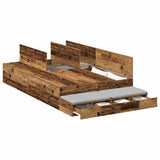Storage Bed Frame with Drawer Old Wood 120 cm Engineered Wood 3335635