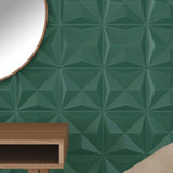 Wall Panels 48 pcs Green 50x50 cm XPS 12 m Origami 4100067
