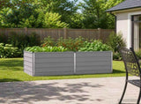Raised Garden Bed Grey 160 x 80 x 55 cm cold-rolled steel 8006398