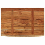 Wall Shelf 60x40x2.5 cm Rectangular Solid Wood Acacia Live Edge 370248