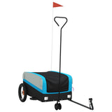 Bike Trailer Black and Blue 30 kg Iron 94058