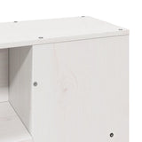 Bookcase Bed without Mattress White 140x190 cm Solid Wood 3323897