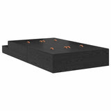 Storage Bed Frame with Drawer Black Oak 120 cm Engineered Wood 3335686