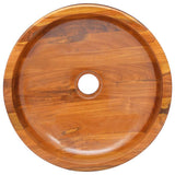Basin Solid Teak Wood 40x10 cm 326159