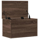 Storage Box Brown Oak 60x35x35 cm Engineered Wood 840680