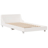 Bed Frame without Mattress White 100x200 cm Solid Wood Pine 850735