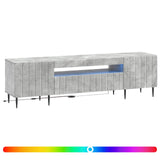 LED TV Cabinet Concrete Grey Engineered Wood 896468