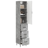 Cabinet Set 2 pcs Concrete Grey 33 x 34.5 x 90 cm 3416649