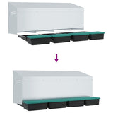 Chicken Nesting Box 4 Compartments Wall-Mounted Galvanised Steel 4104901