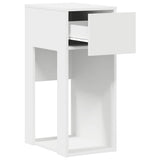 Computer Tower Stand with Drawer White 30x44x74 cm 858731