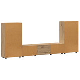 TV Cabinet Set FLORIN 3 pcs Artisan Oak Engineered Wood 3397943
