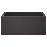 Retaining Wall 4 pcs 100 x 100 x 30 cm Steel Black 3449198