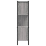 Bookcase Grey Sonoma 72x28x109 cm Engineered Wood 838886