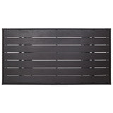 Garden Table Black 120x70x66 cm Poly Rattan 316585