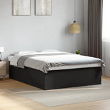 Bed Frame without Mattress Black 150x200 cm 3280917