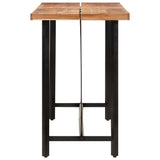 ZNTS Bar Table 150x70x107 cm Solid Wood Acacia and Iron 356371