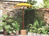Balinese Parasol Yellow 125 x 125 x 260 cm Cotton and Wood 42006467