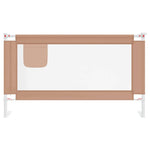 Toddler Safety Bed Rail Taupe 140x25 cm Fabric 10219