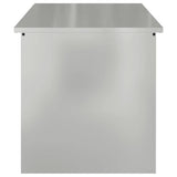 Outdoor Storage Box Silver 100 x 50.5 x 50 cm Steel 874565