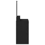 ZNTS Vanity Table Black Oak MDF and Glass 79 x 41 x 140 cm 865137