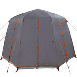 Cabin Tent 3-Person Grey and Orange 320 x 320 x 203 cm 42004034
