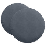 Seat Cushions 2 pcs Dark Grey 80 x 29 cm Velvet 42014249